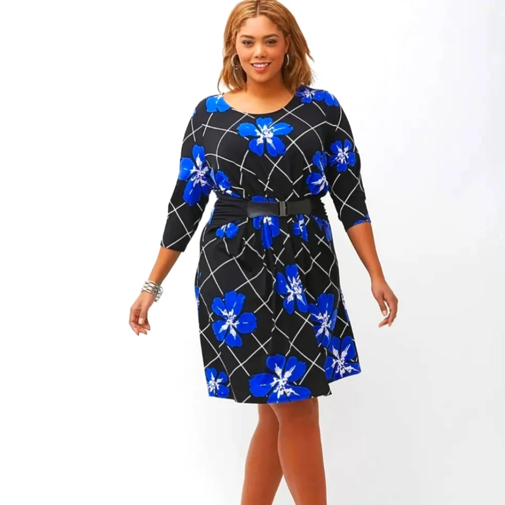 LANE BRYANT Simply Chic Matte Jersey Dress Size 14/16 - Picture 1 of 4